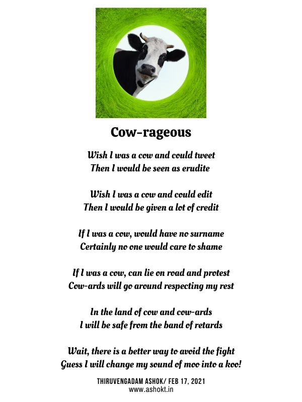 Cow-rageous poem